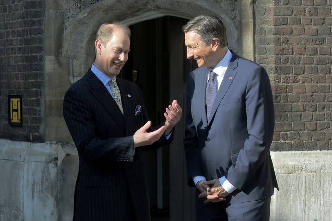 President of the Republic of Slovenia Borut Pahor starts official visit to the United Kingdom by meeting Prince Edward